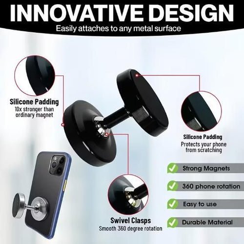 Dual Magnetic Smartphone Mount & Holder for Gym